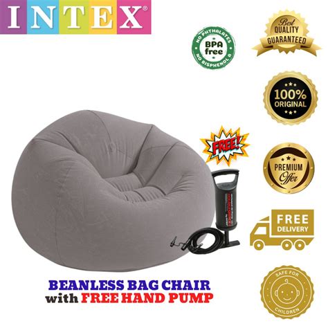 intexcorp fake bean bag chair|intex beanless lounge chair.